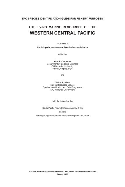 FAO Species Identification Guide for Fishery Purposes Western