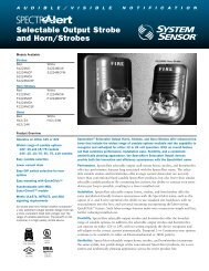 Selectable Output Strobe and Horn/Strobes - System Sensor