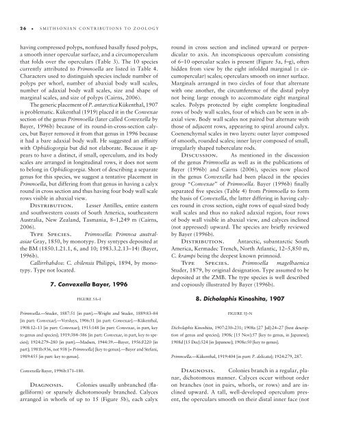 A Generic Revision and Phylogenetic Analysis of the Primnoidae