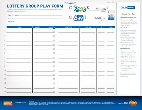 lotto group play