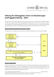 Auftraggeberhaftung AGH ab 1.9.2009