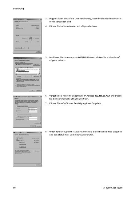 Manuals Sunways Solar-Inverter NT 10000...NT 12000 deutsch