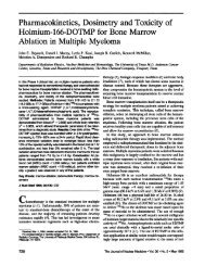 Pharmacokinetics, Dosimetry and Toxicity of Holmium-166-DOTMP ...