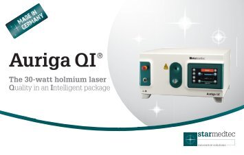 Auriga QI® The 30-watt holmium laser Quality