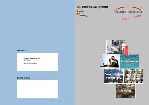 Oil Mist Eliminators (OME) - ZANNI + PARTNER Ltd.