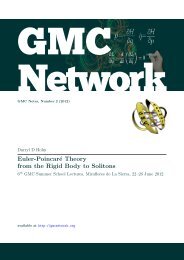 Euler-Poincaré Theory from the Rigid Body to Solitons - GMC Network