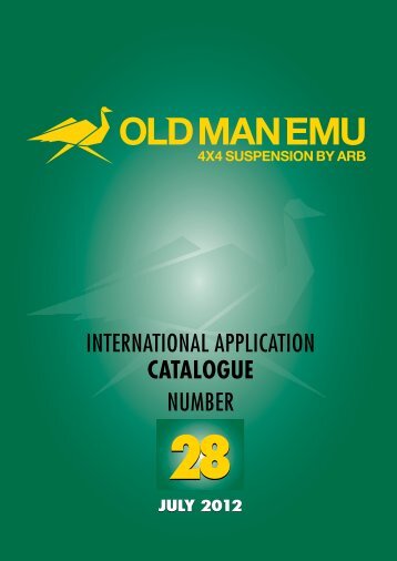 Old Man Emu Application Guide - ARB