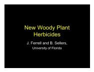 New Woody Plant Herbicides - University of Florida