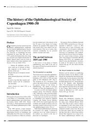 The history of the Ophthalmological Society of Copenhagen 1900±50
