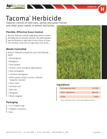 Tacoma™ Herbicide - WinField