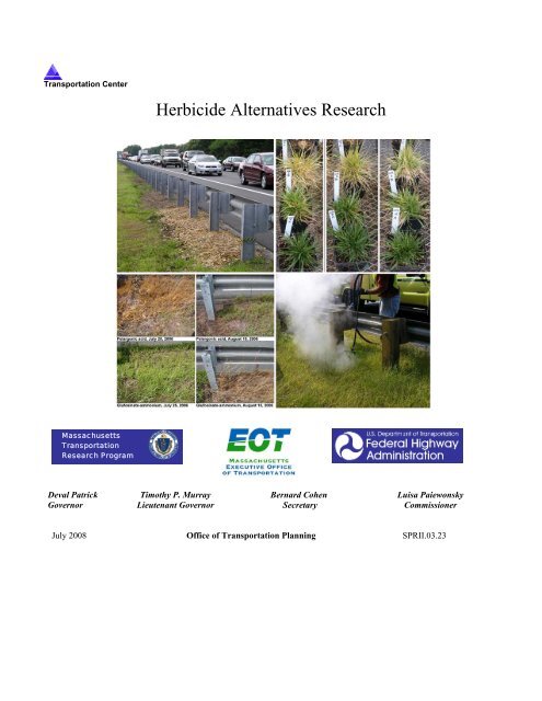 Herbicide Alternatives Research - Executive Office of Transportation