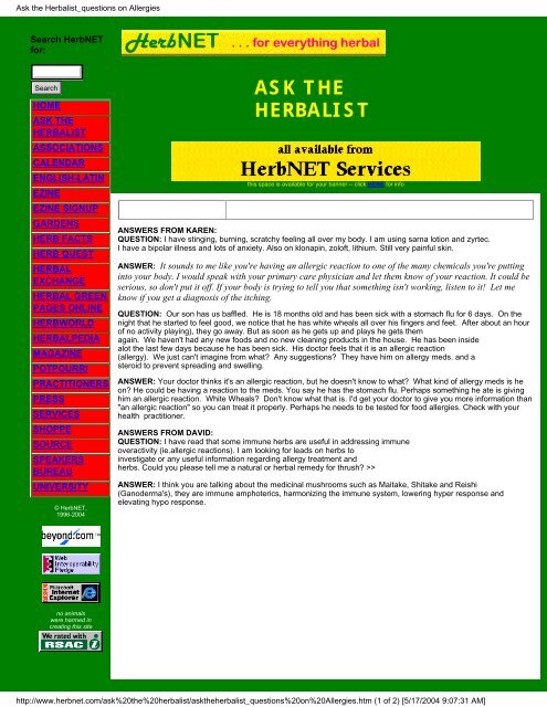 Everything Herbal - Main Page - PS-Survival.com