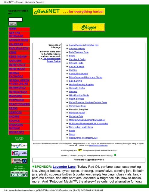 Everything Herbal - Main Page - PS-Survival.com