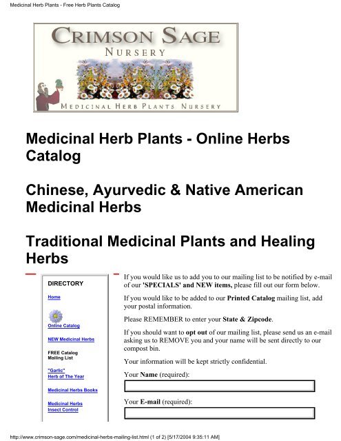 Everything Herbal - Main Page - PS-Survival.com