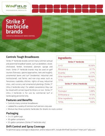 Strike 3® herbicide brands - WinField