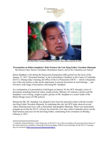 01-31-13_CTM Blog Entry_Trial 002.pdf - Cambodia Tribunal Monitor