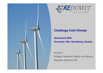 Challenge Cold Climate - Winterwind