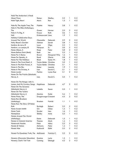 WCCS SRC! 2009 Complete Quiz Collection - West Clark ...