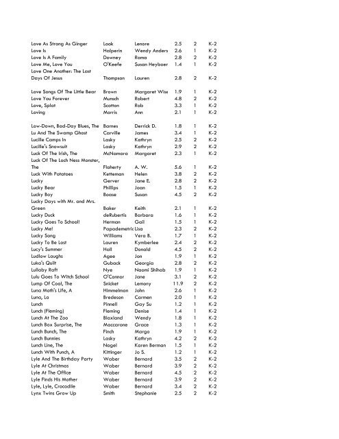 WCCS SRC! 2009 Complete Quiz Collection - West Clark ...