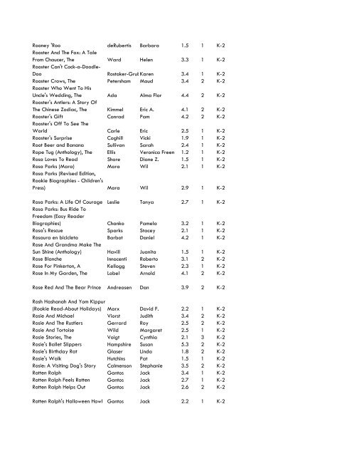 WCCS SRC! 2009 Complete Quiz Collection - West Clark ...