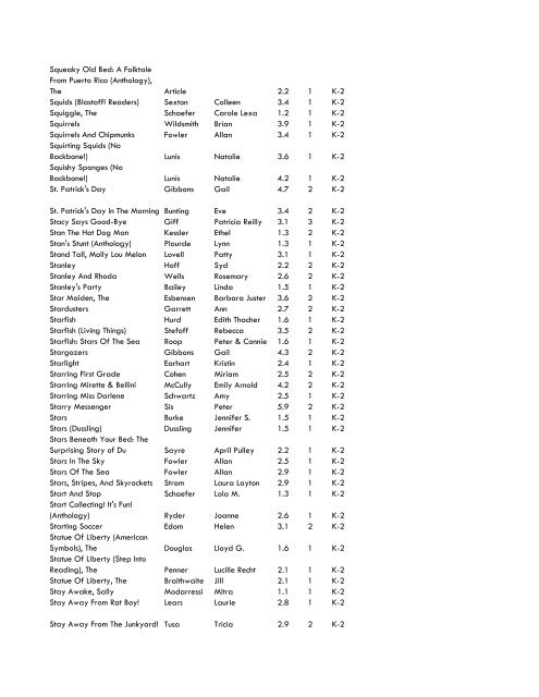 WCCS SRC! 2009 Complete Quiz Collection - West Clark ...