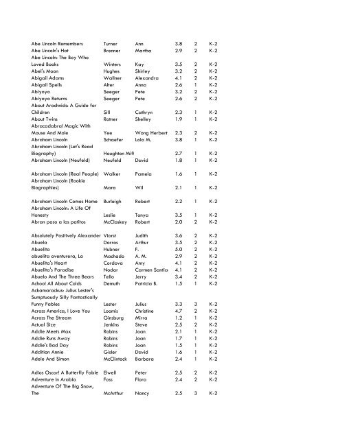 WCCS SRC! 2009 Complete Quiz Collection - West Clark ...