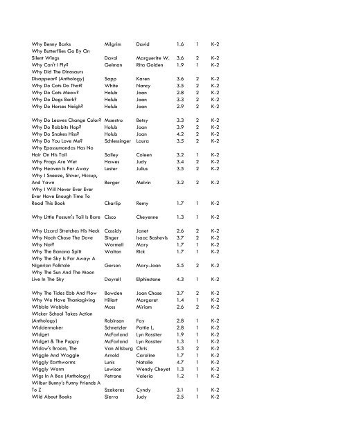 WCCS SRC! 2009 Complete Quiz Collection - West Clark ...