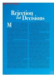 Rejection and Decisions - SMA News