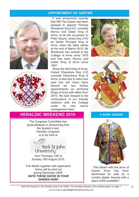 Jun-09 Issue (Page 1) - The Heraldry Society