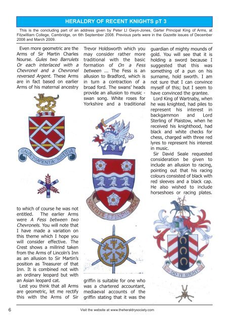 Jun-09 Issue (Page 1) - The Heraldry Society