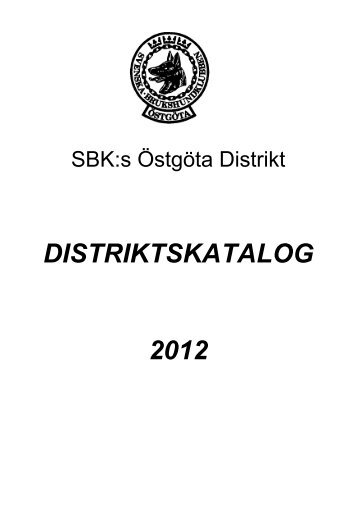 Dist. katalog 2012-2 - SBK Östergötland