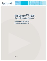 ProStream 1000 - Harmonic Inc