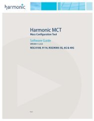 Harmonic MCT - Harmonic Inc