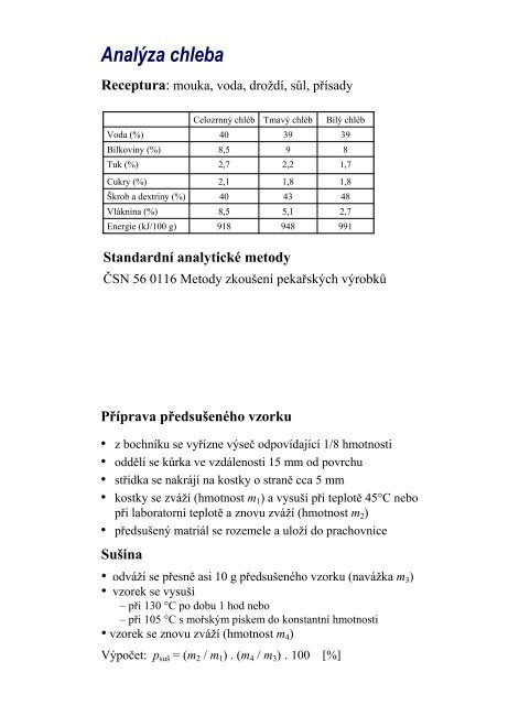 OBILOVINY (CEREÁLIE) A VÝROBKY Z NICH