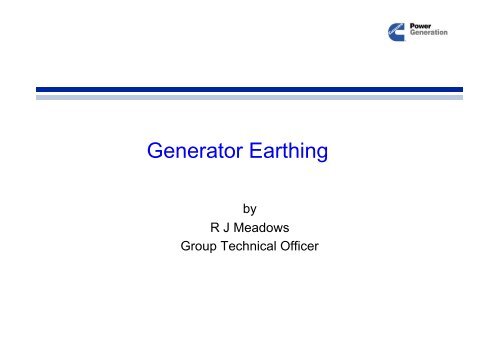 Generator Earthing