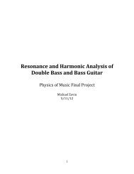 Resonance and Harmonic Analysis of Double Bass and Bass Guitar