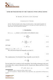 Some better bounds on the variance with applications - Ele-Math