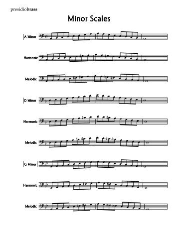 Trombone Minor Scales.MUS - Presidio Brass