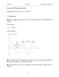 Lecture 8: Harmonic Loads