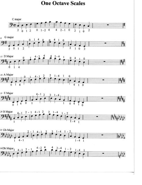 Double Bass Finger Chart Pdf