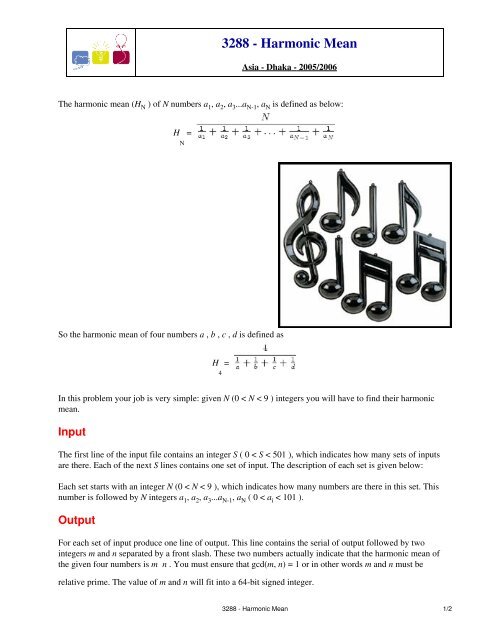 harmonic mean harmonic mean
