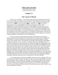THE LOTUS SUTRA Chapter 17 The Variety of Merits - Nichiren Shu