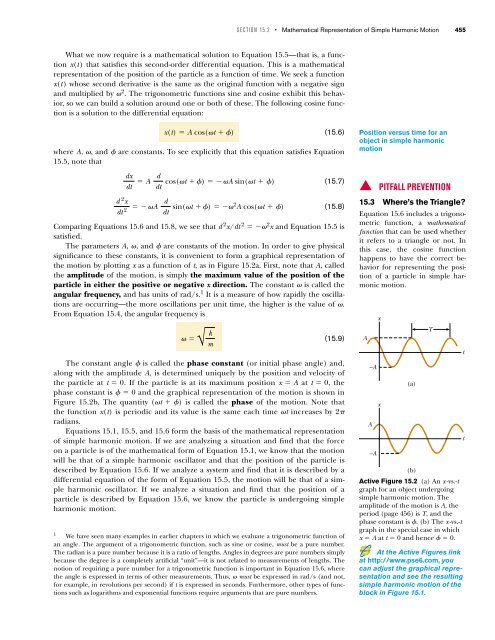 15 • Oscillatory Motion - ECHSPhysics