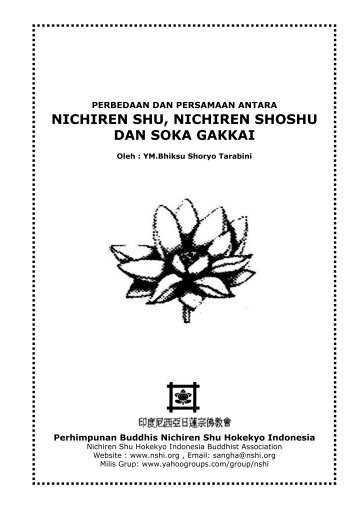 Perbedaan dan Persamaan Nichiren Shu, Nichiren Shoshu