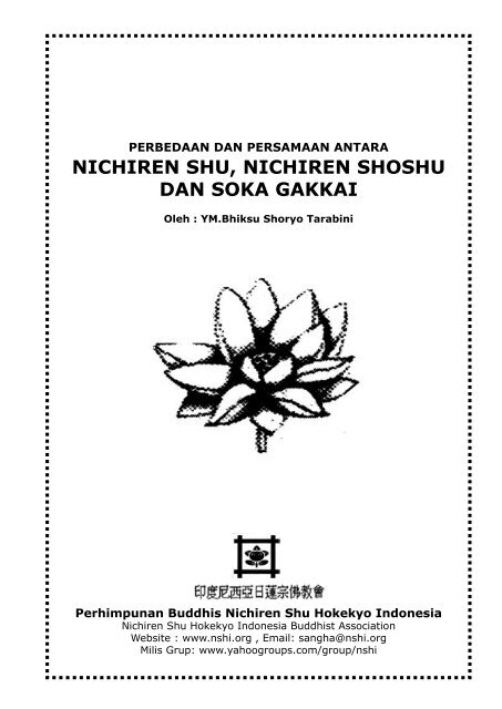 Perbedaan Dan Persamaan Nichiren Shu Nichiren Shoshu