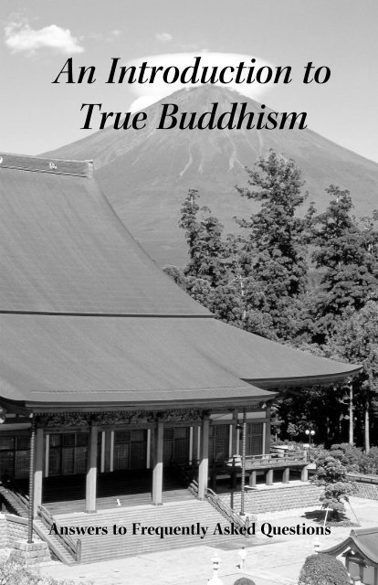 An Introduction To True Buddhism Nichiren Shoshu Buddhist