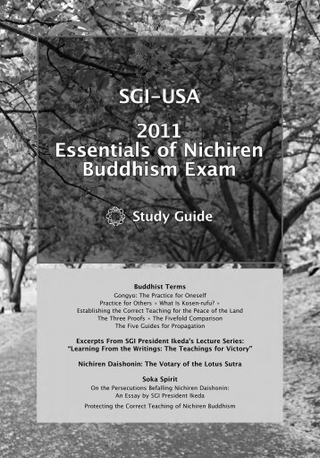 Buddhist Terms Excerpts From SGI President Ikeda's ... - SGI-USA