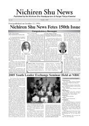Nichiren Shu News Fetes 150th Issue