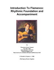 Introduction to Flamenco: Rhythmic Foundation ... - Flamenco Chuck