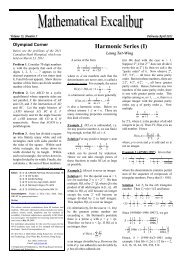 Harmonic Series (I) - Department of Mathematics - The Hong Kong ...